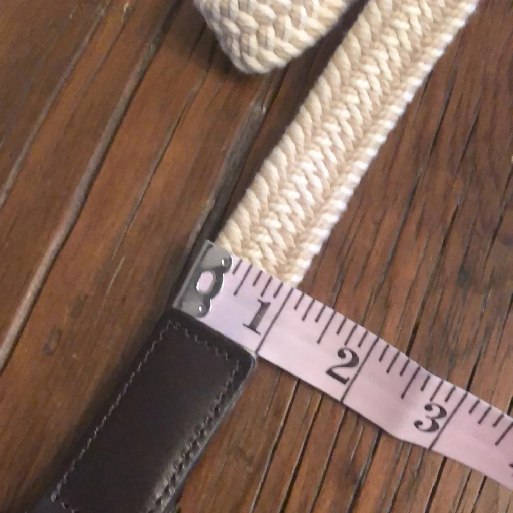 Express Camel Two Tone Woven Web Belt Size 30/32